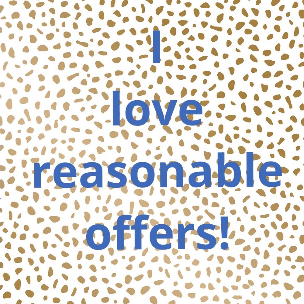 I love reasonable offers! Or make yourself a bundle and let’s chat!
